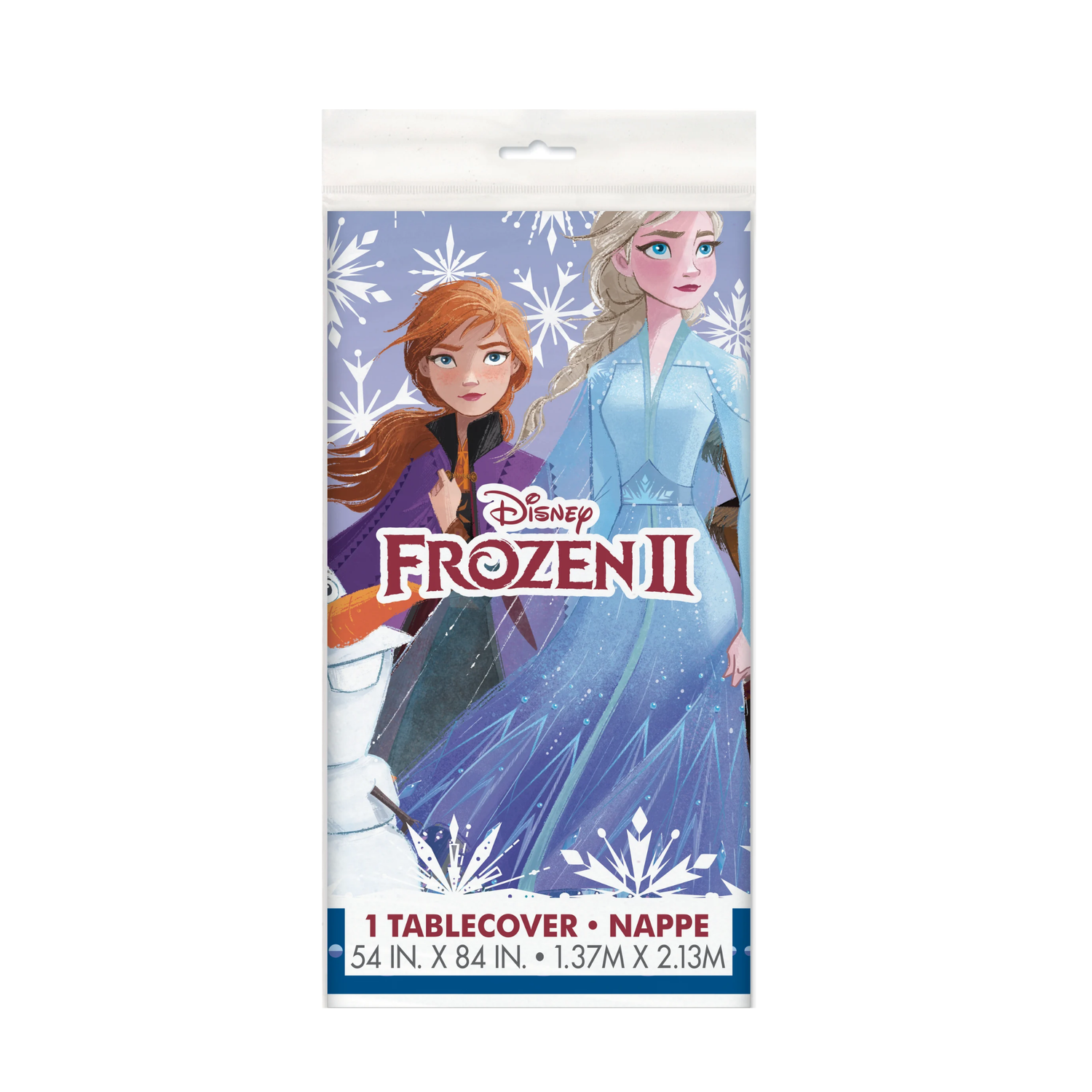 Disney Frozen 2 Rectangular Plastic Table Cover, 54" x 84"