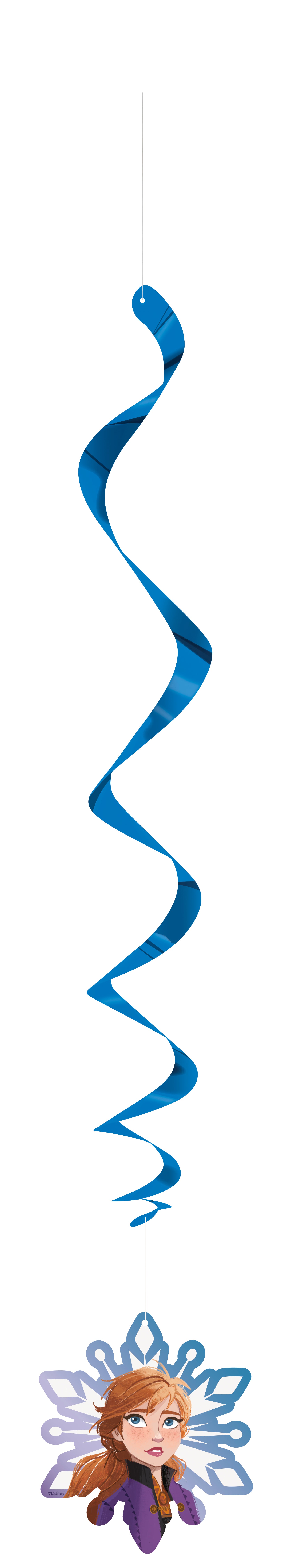 Disney Frozen 2 Hanging Swirl Decorations 26", 3ct - Image 3