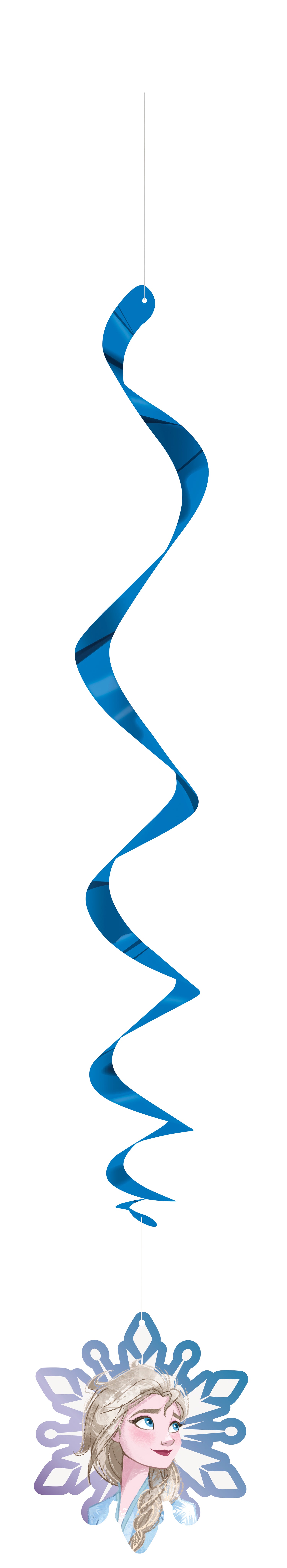 Disney Frozen 2 Hanging Swirl Decorations 26", 3ct - Image 2