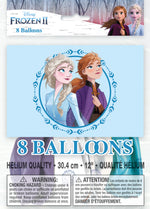 Disney Frozen 2 12" Latex Balloons, 8ct