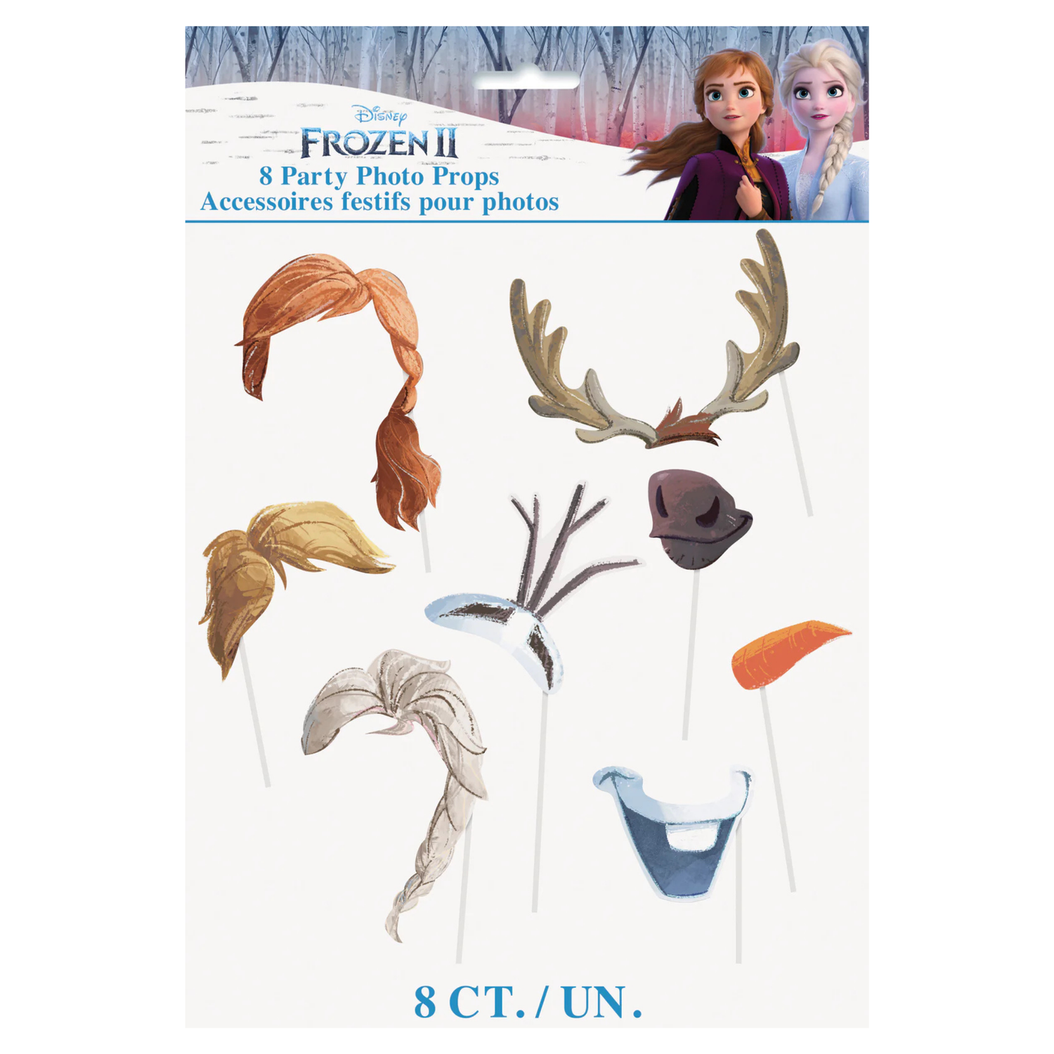 Disney Frozen 2 Photo Booth Props, 8ct