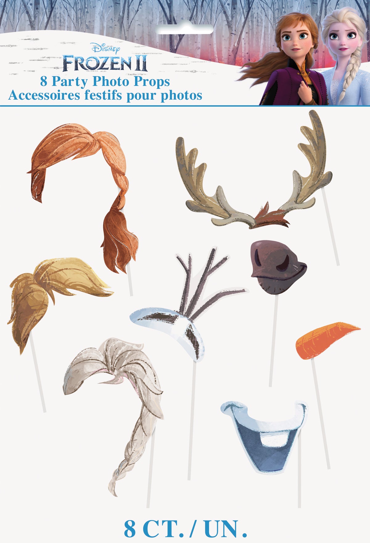 Disney Frozen 2 Photo Booth Props, 8ct