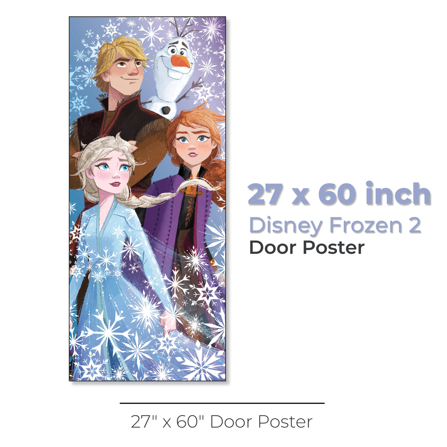 Disney Frozen 2 Door Poster, 27" x 60"