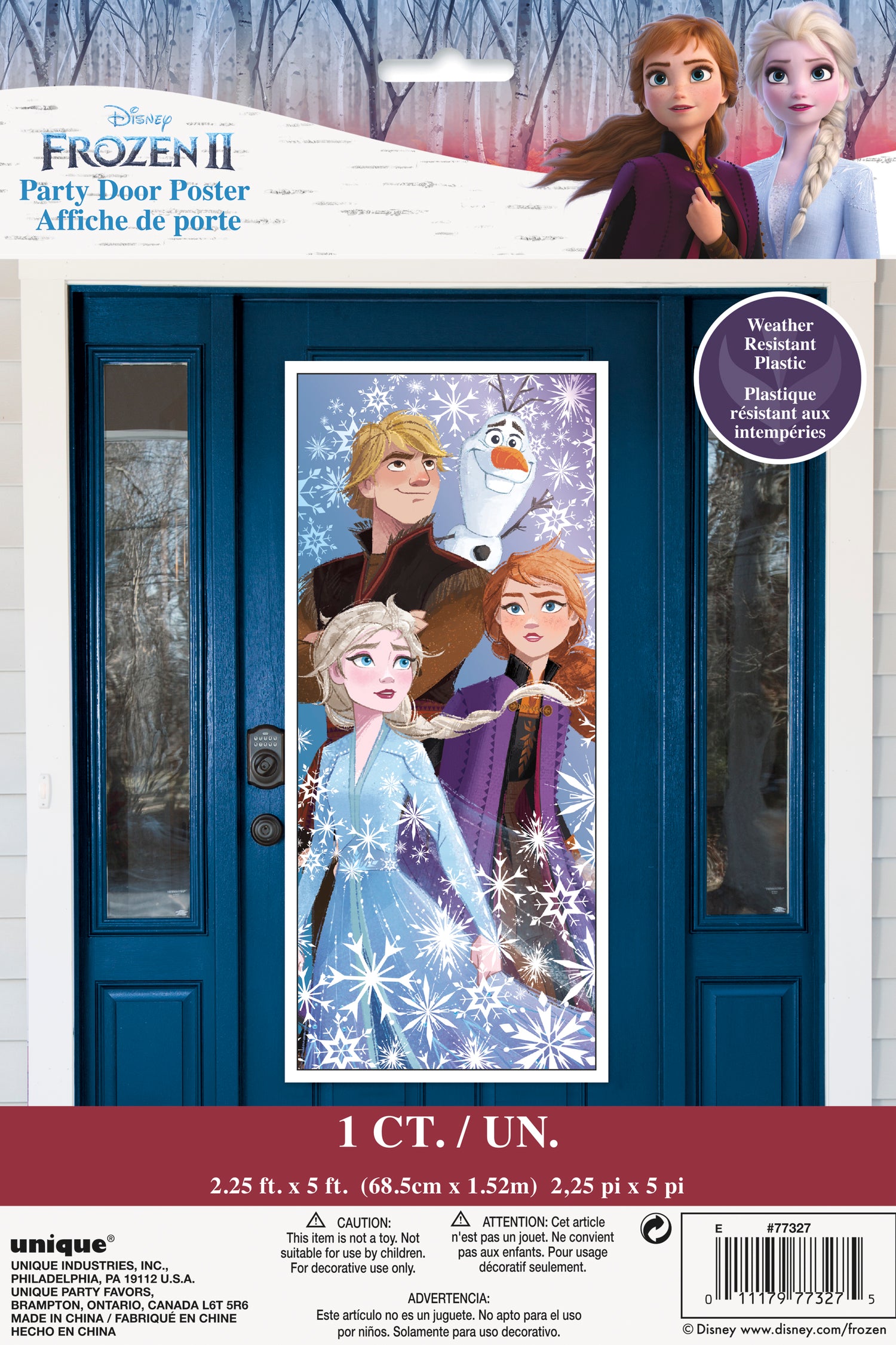 Disney Frozen 2 Door Poster, 27" x 60" - Image 2