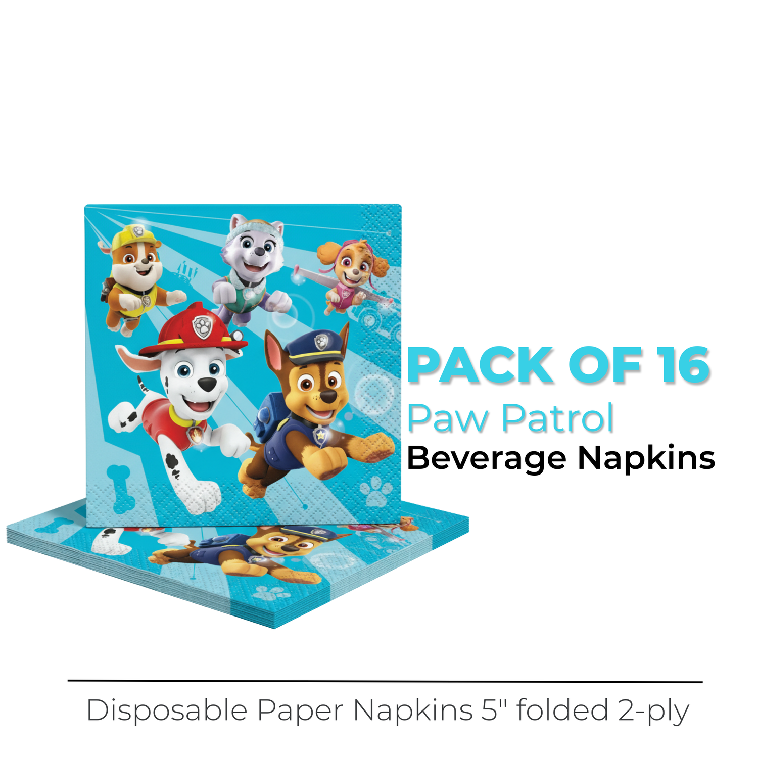 Paw Patrol Beverage Napkins, 16ct
