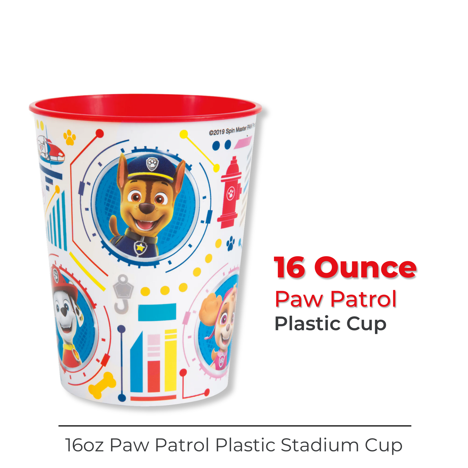 Paw Patrol 16oz Plastic Stadium Cup