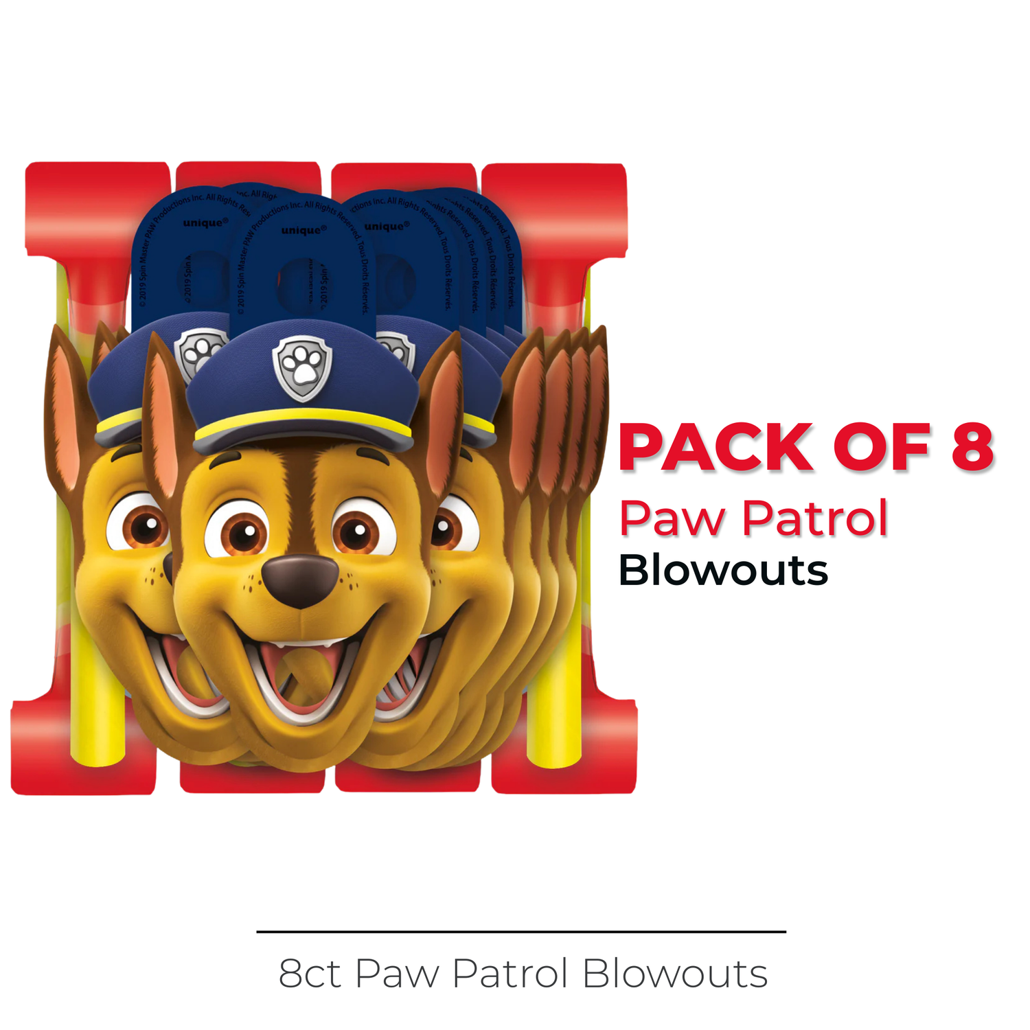 Paw Patrol Blowouts, 8ct