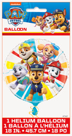 Paw Patrol Round Foil Balloon 18", Packaged - Image 2