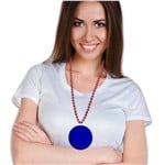 Blue Plastic 2 1/2"  Medallion