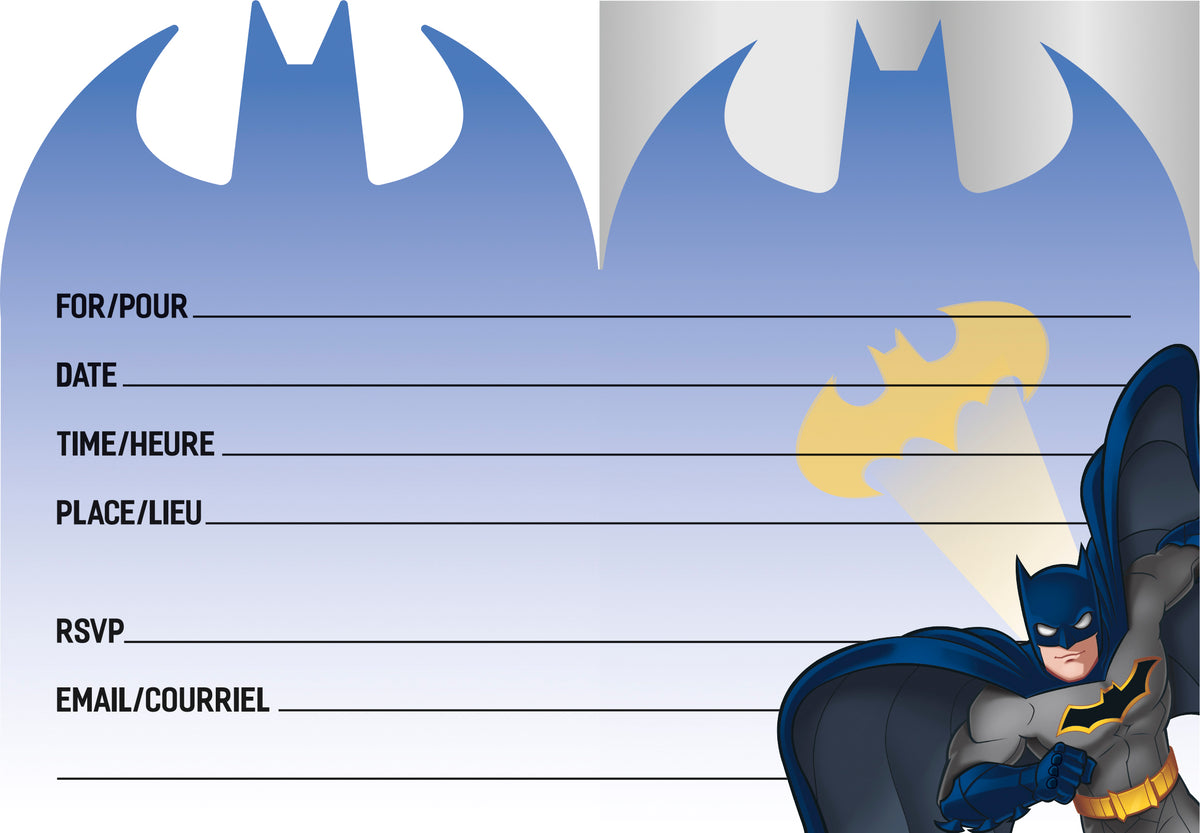 Batman Invitations, 8ct - Image 3