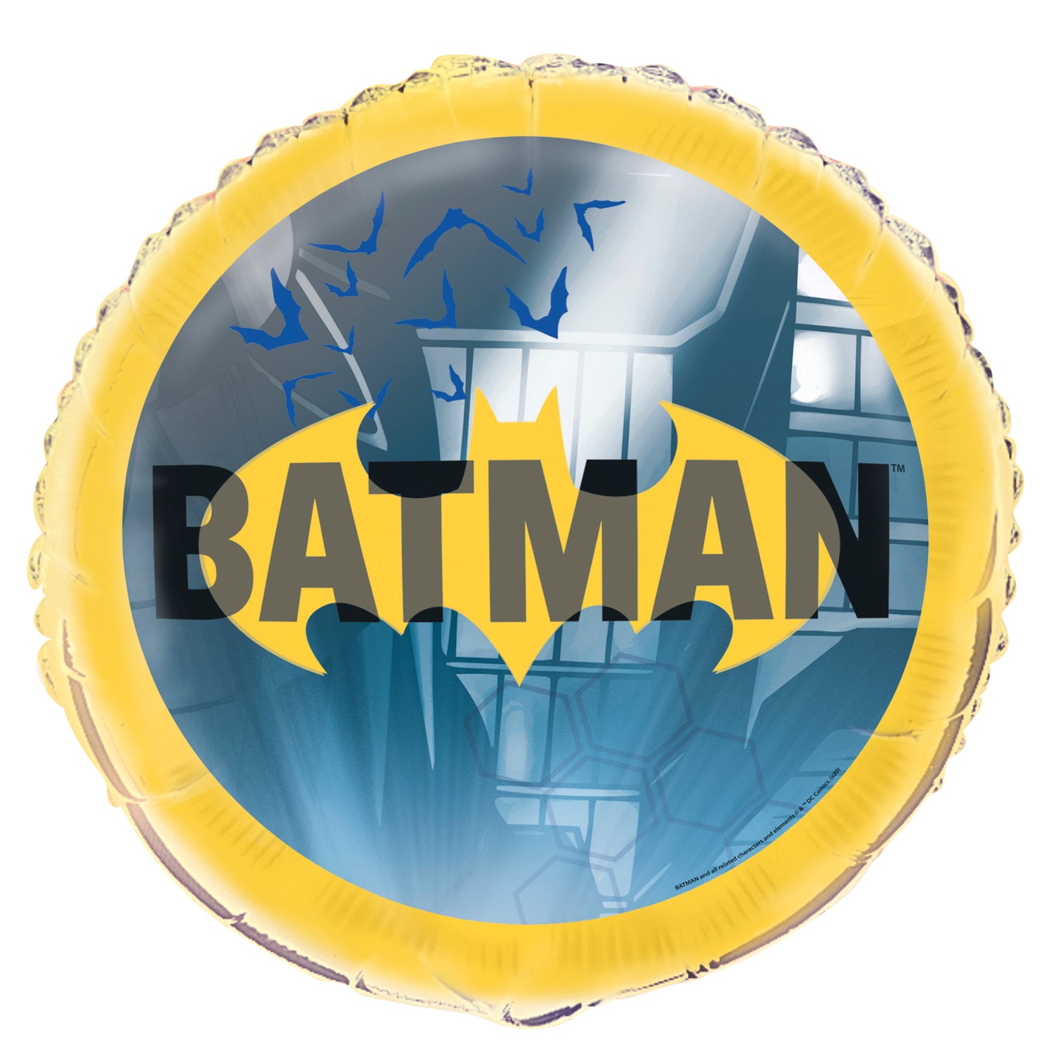 Batman Round Foil Balloon 18", Packaged