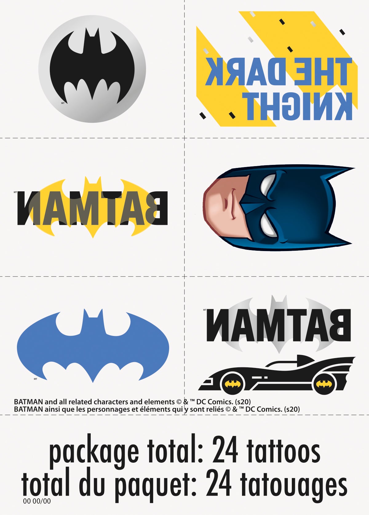 Batman Tattoos, 24ct