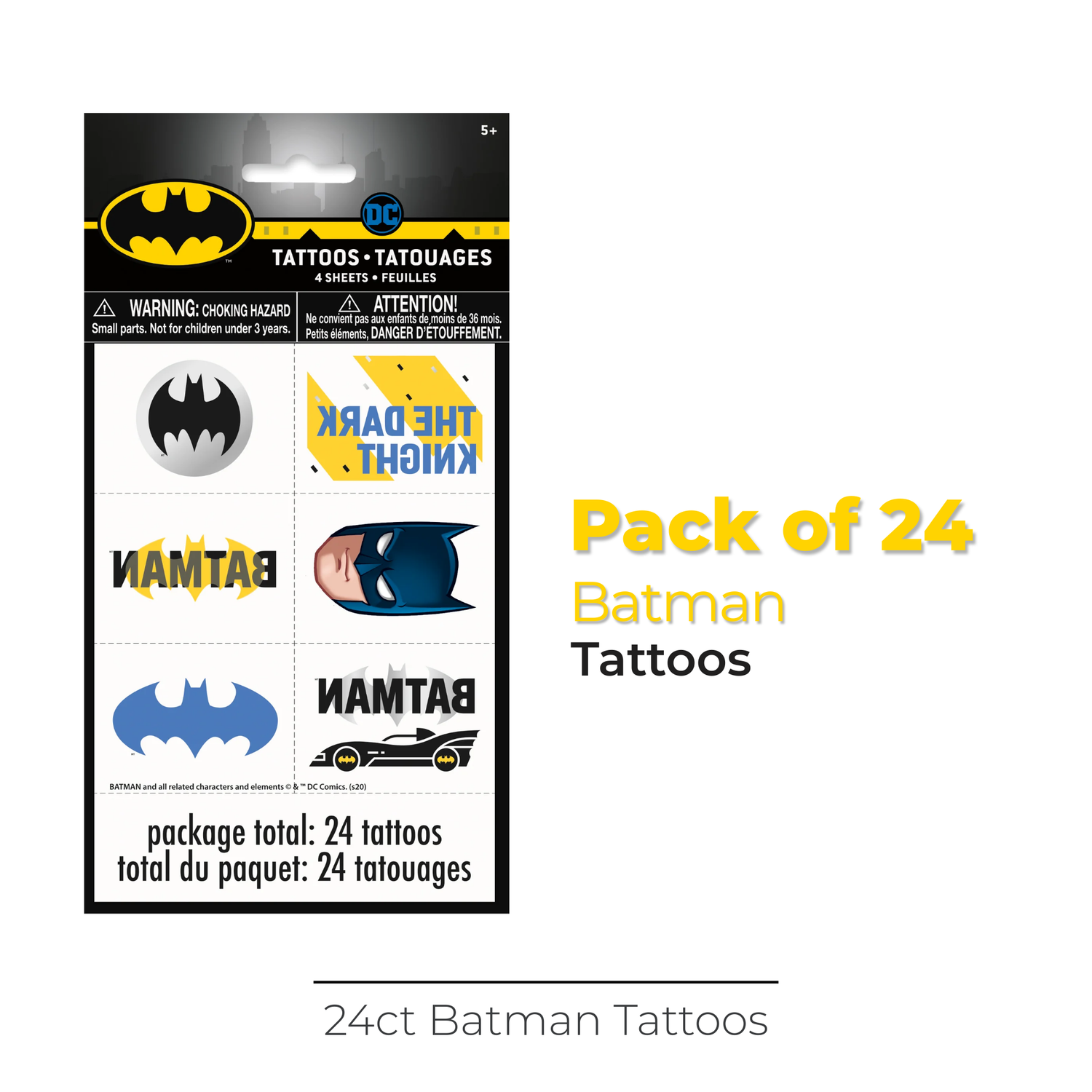 Batman Tattoos, 24ct
