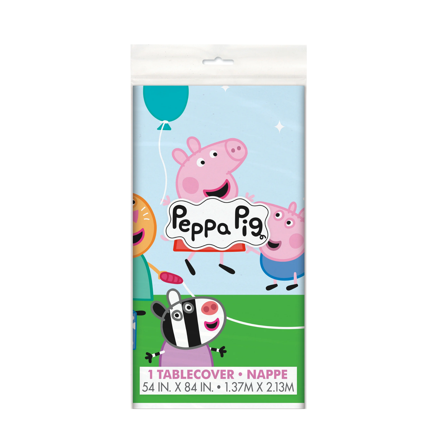 Peppa Pig Rectangular Plastic Table Cover, 54" x 84"