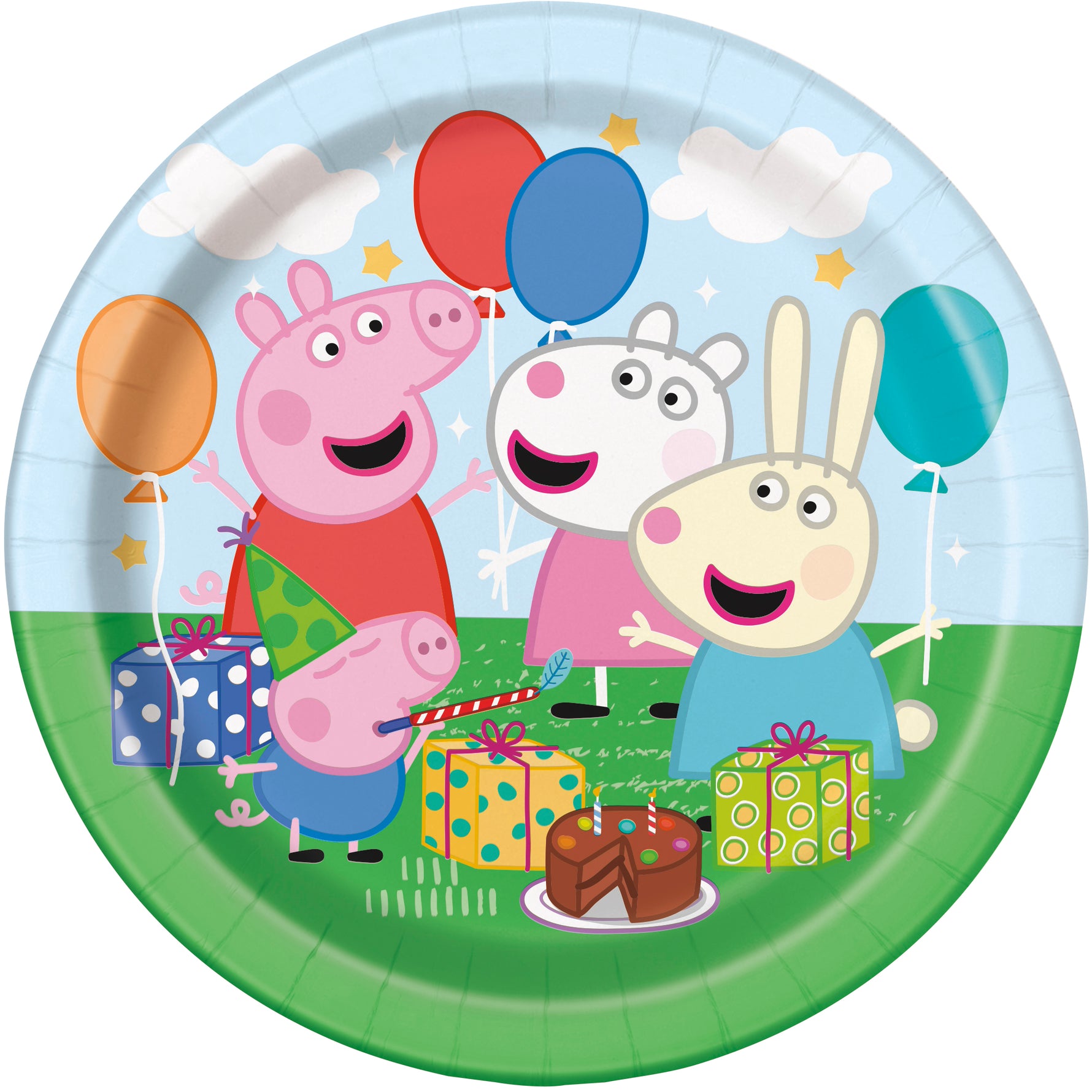 Peppa Pig Round 7" Dessert Plates, 8ct