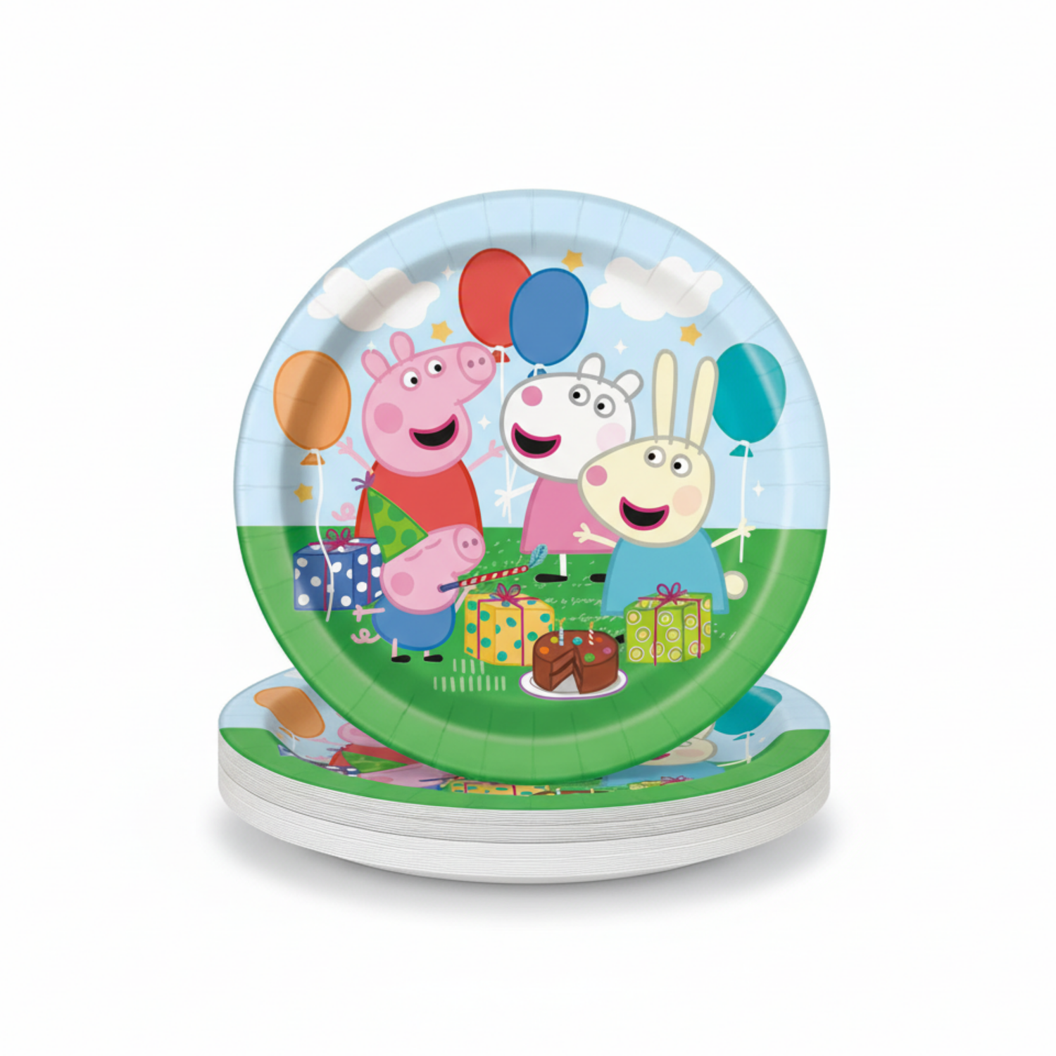 Peppa Pig Round 7" Dessert Plates, 8ct