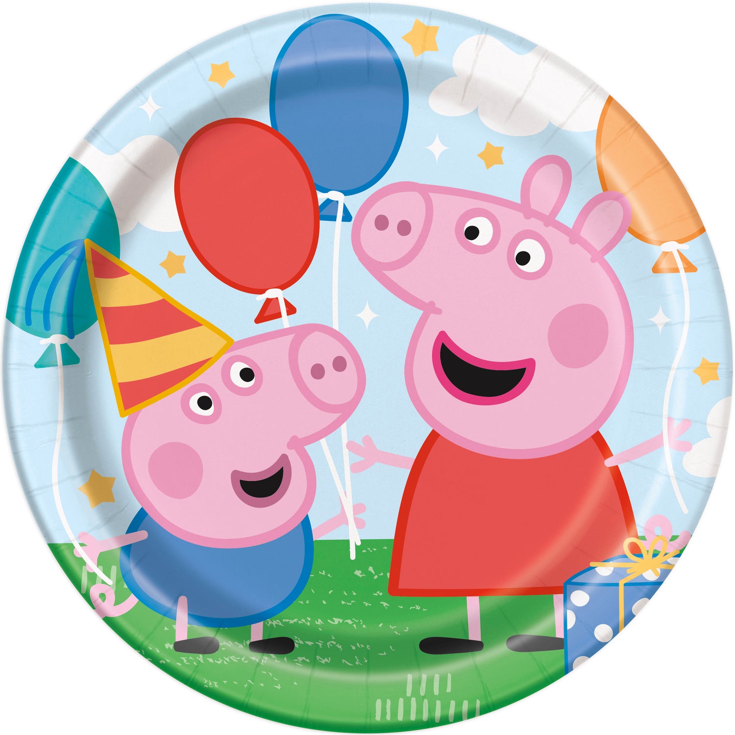 Peppa Pig Round 9" Dinner Plates, 8ct