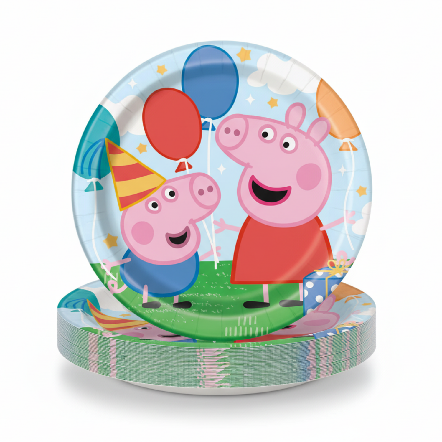 Peppa Pig Round 9" Dinner Plates, 8ct