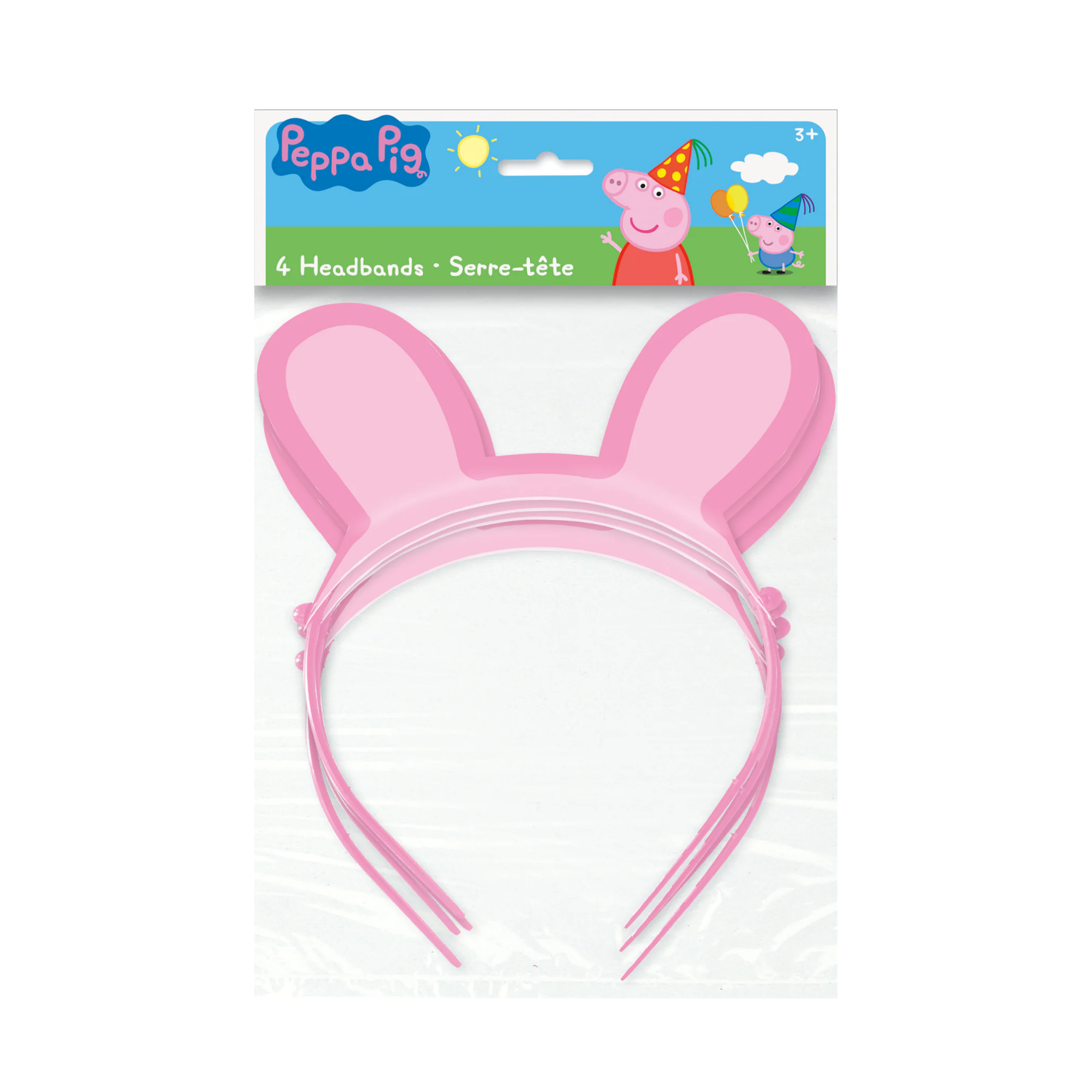 Peppa Pig Paper Headbands, 4ct