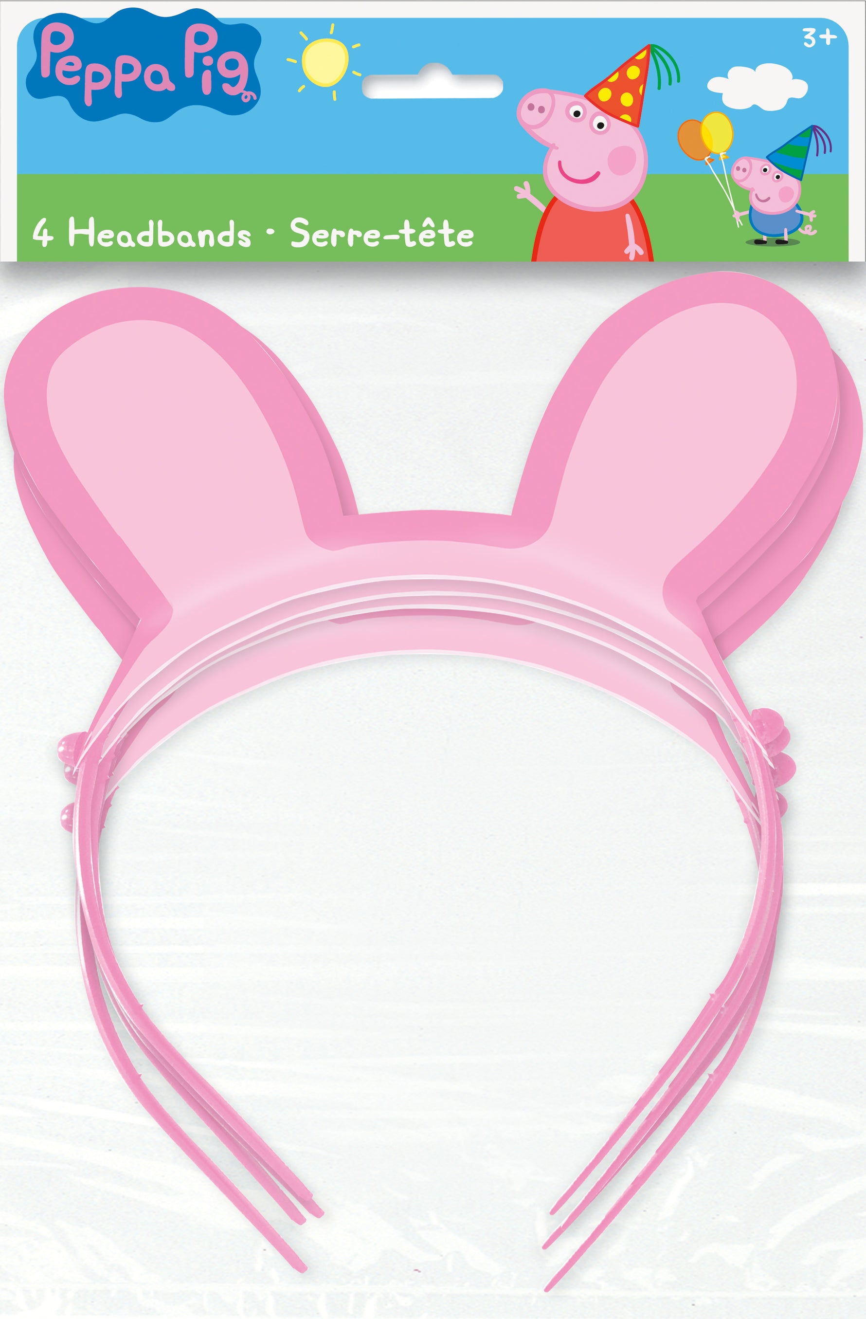 Peppa Pig Paper Headbands, 4ct