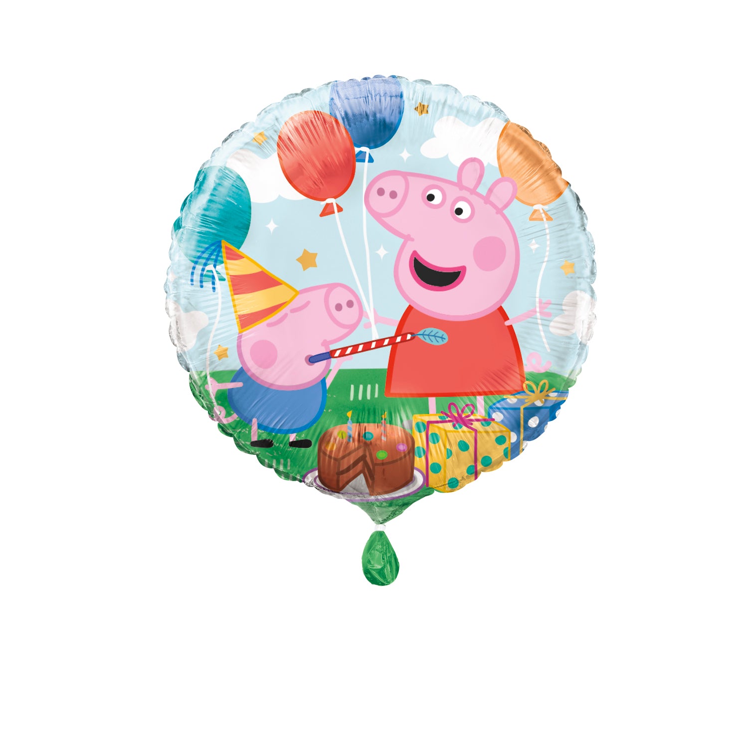 Peppa Pig Round Foil Balloon 18", Bulk