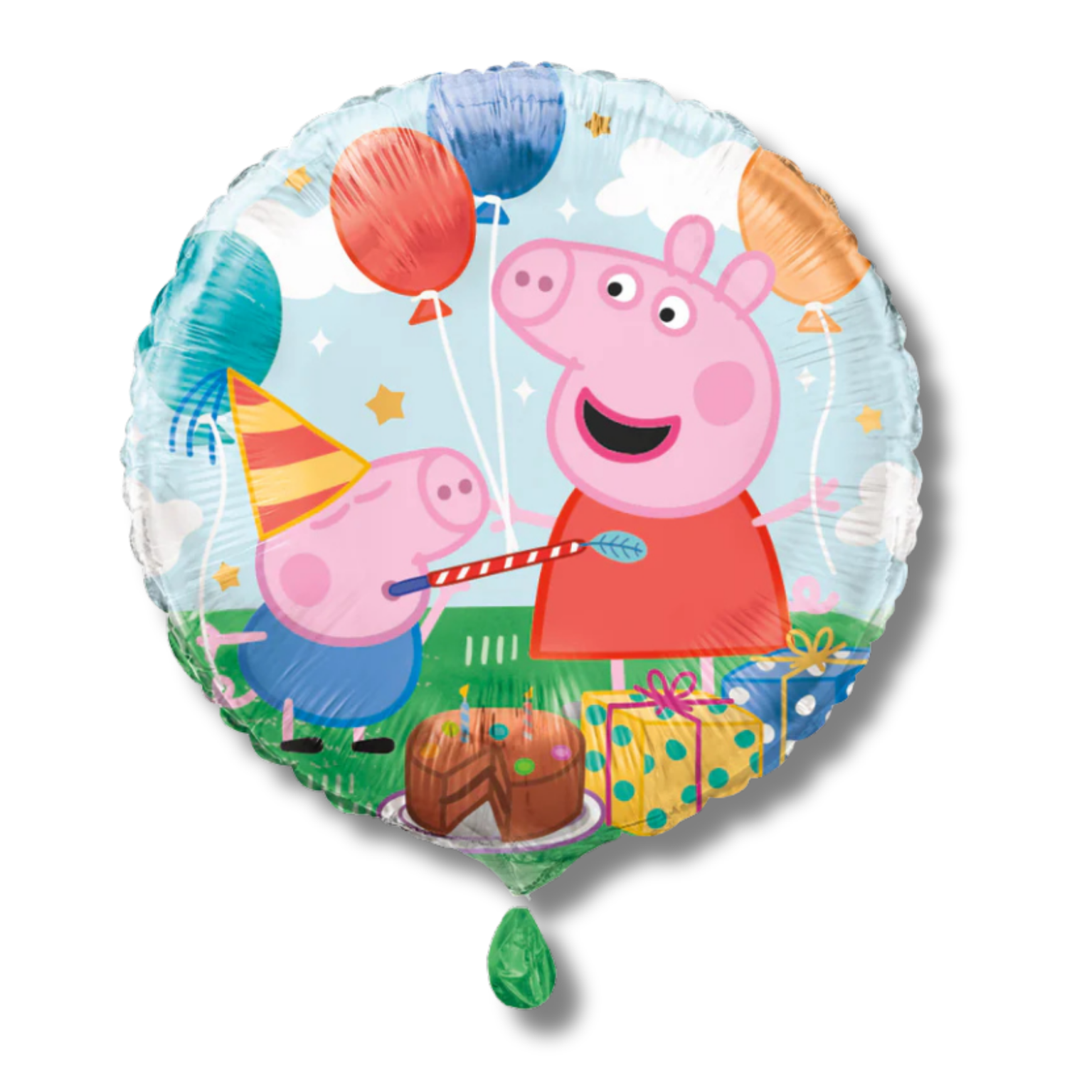 Peppa Pig Round Foil Balloon 18", Bulk