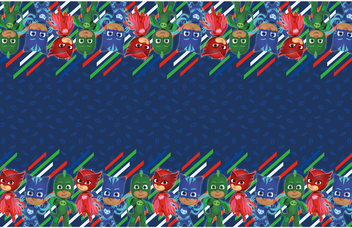 PJ Masks Rectangular Plastic Table Cover, 54" x 84" - Image 2