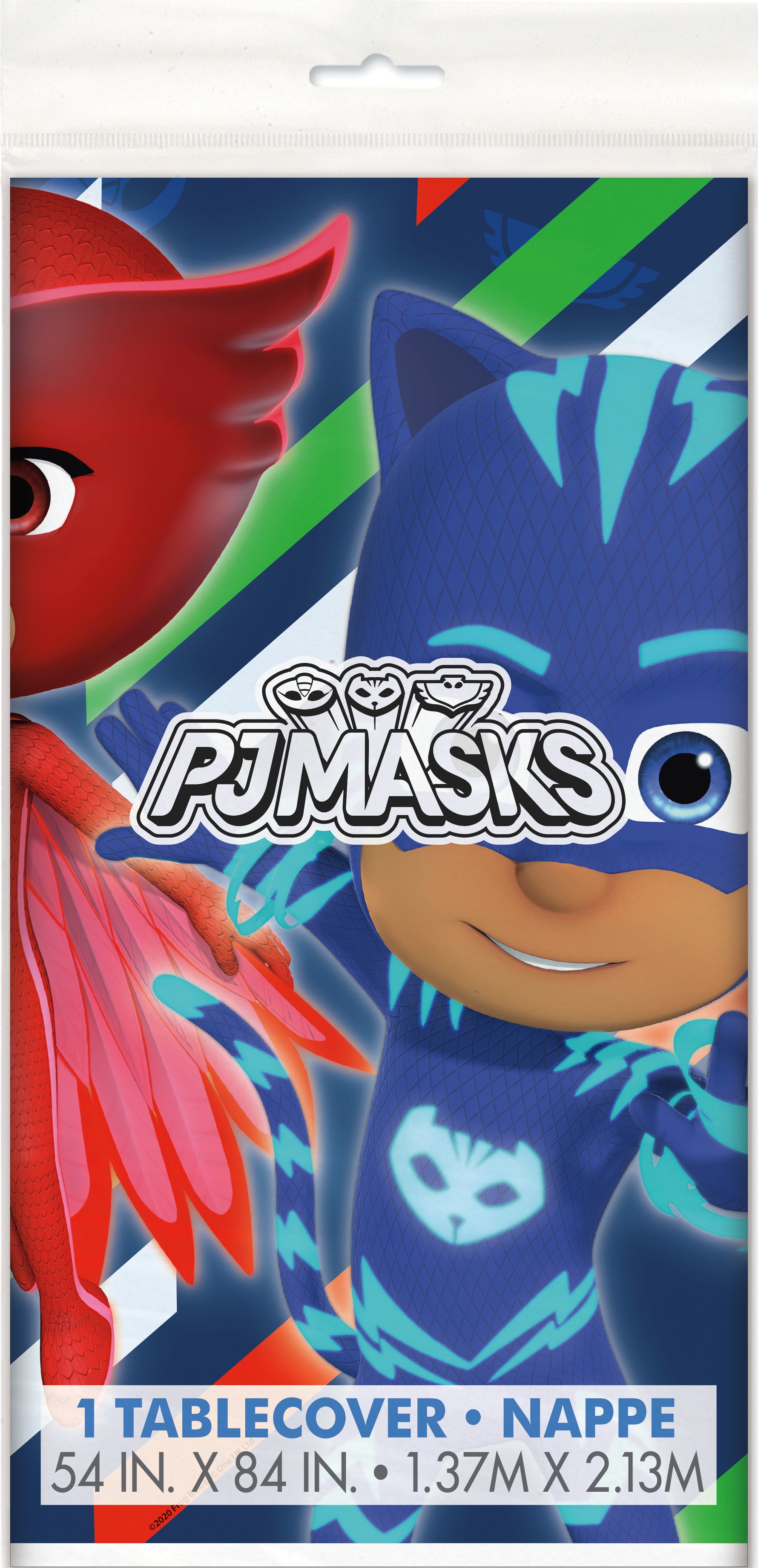PJ Masks Rectangular Plastic Table Cover, 54" x 84"