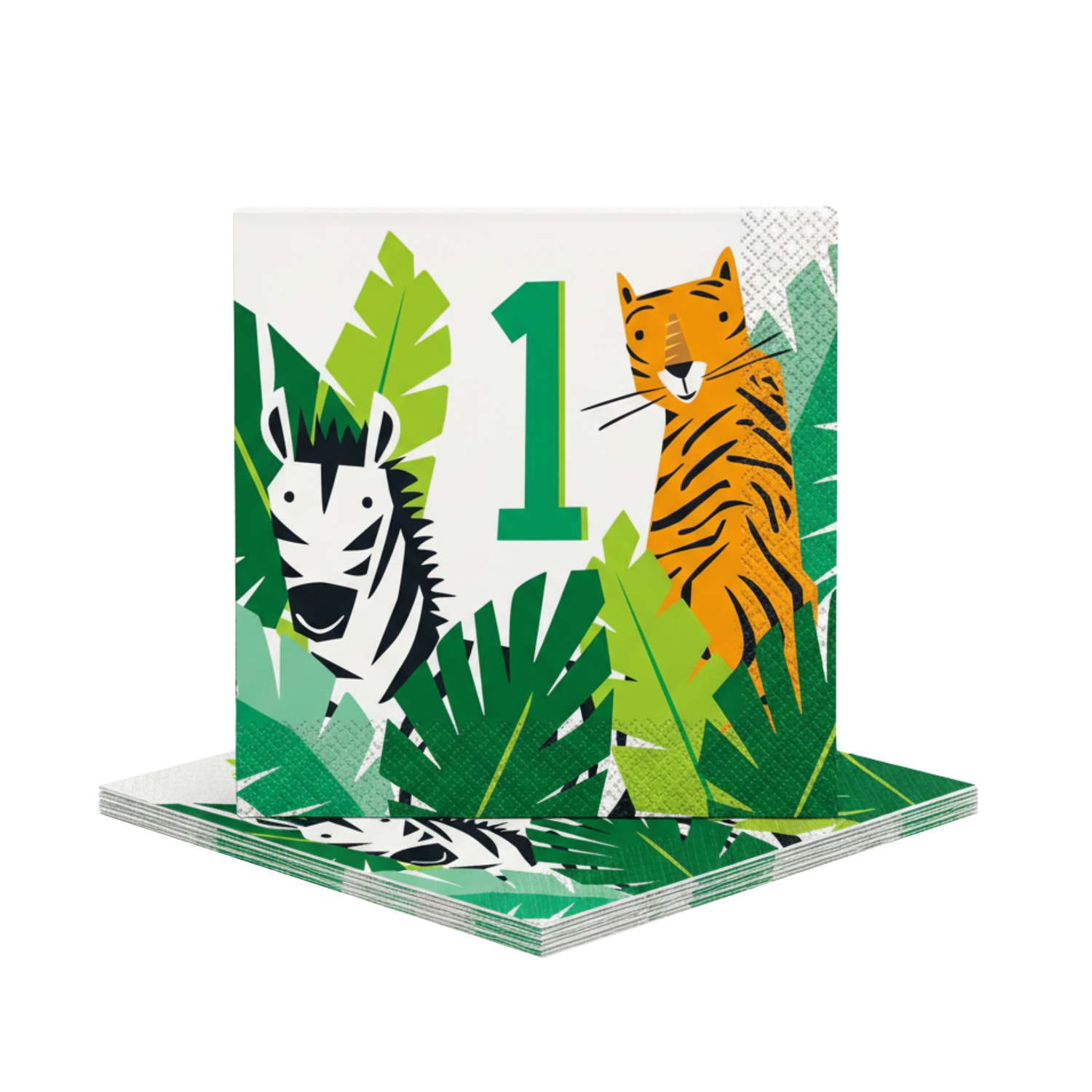 Animal Safari 1st Birthday Luncheon Napkins, 16ct