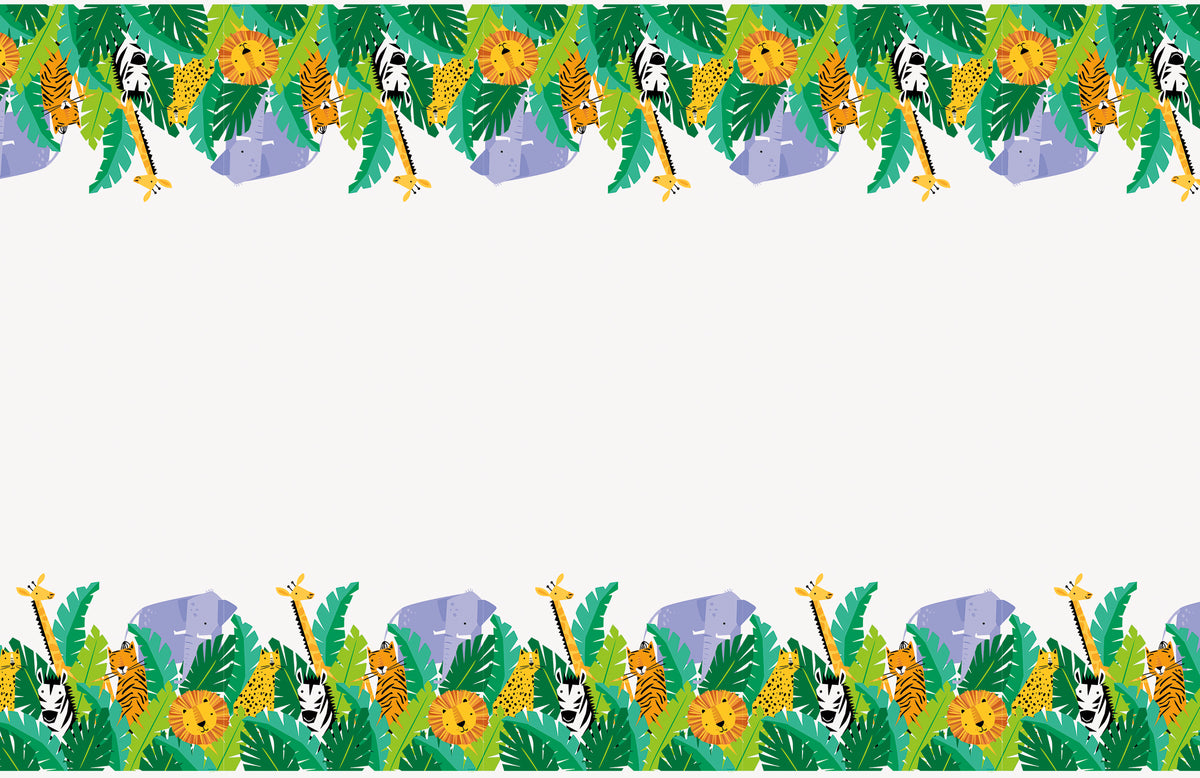 Animal Safari Plastic Table Cover, 54"x84" - Image 2