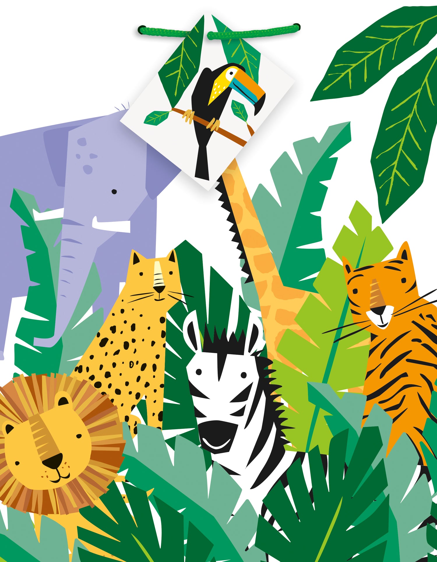 Animal Safari Medium Gift Bag - Image 2