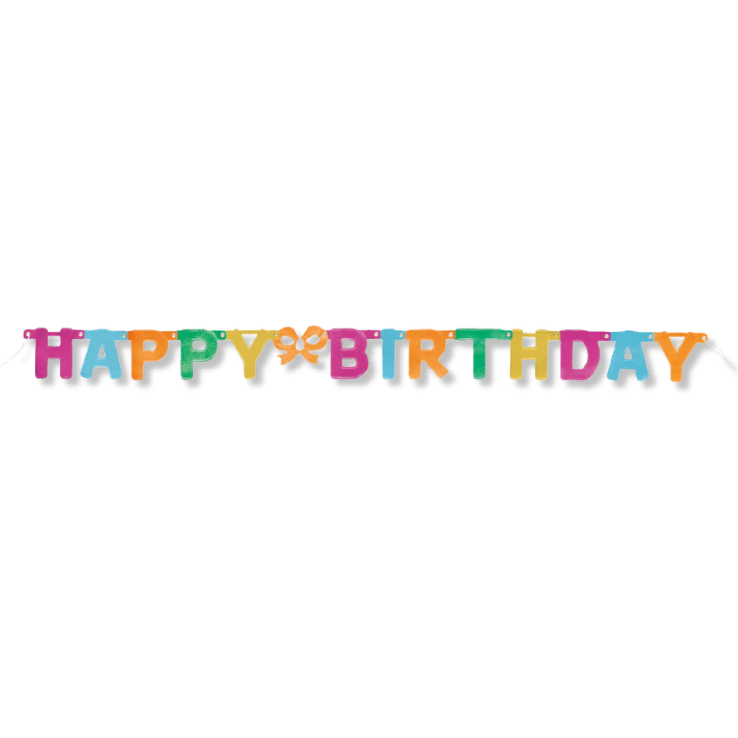 Rainbow "Happy Birthday" Jointed Banner, 4 ft