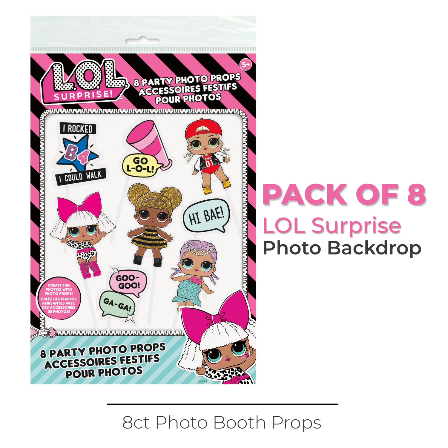 LOL Surprise Photo Booth Props, 8ct