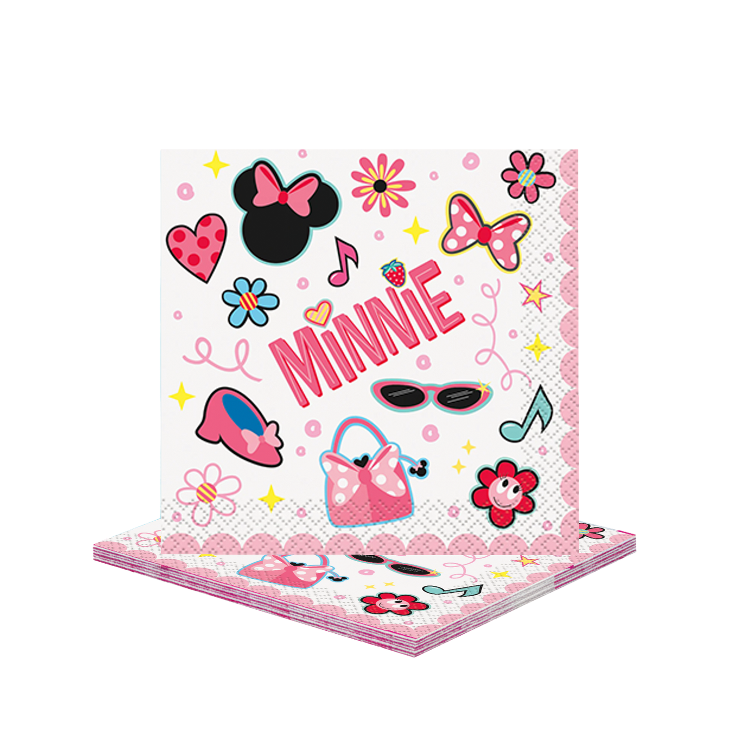 Disney Iconic Minnie Mouse Beverage Napkins, 16ct
