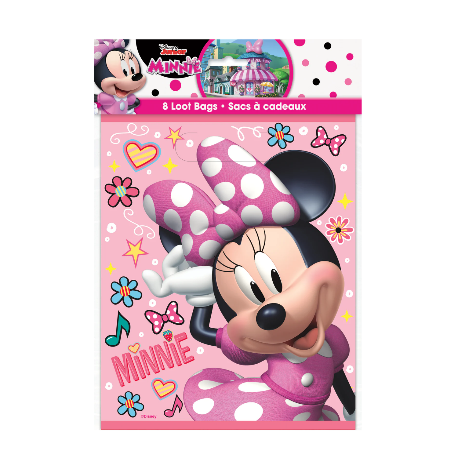 Disney Iconic Minnie Mouse Loot Bags, 8ct
