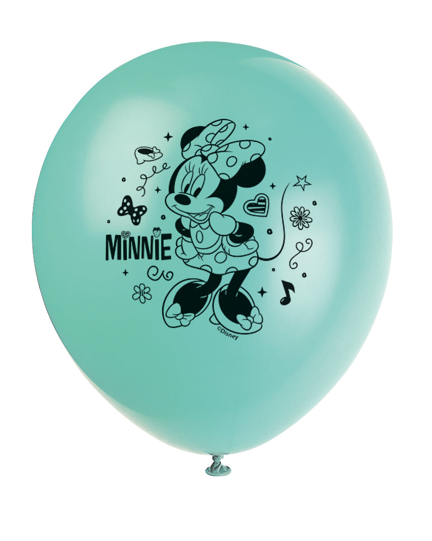 Disney Iconic Minnie Mouse 12" Latex Balloons, 8ct - Image 6