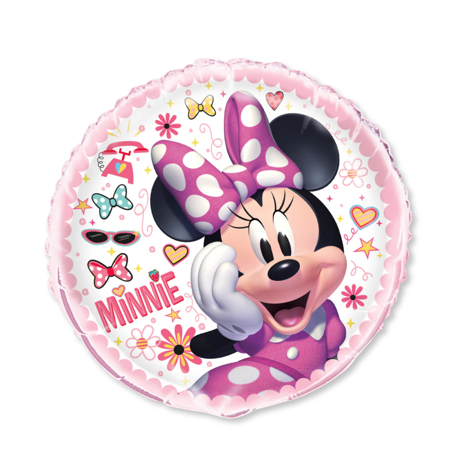 Disney Iconic Minnie Mouse Round Foil Balloon 18", Packaged