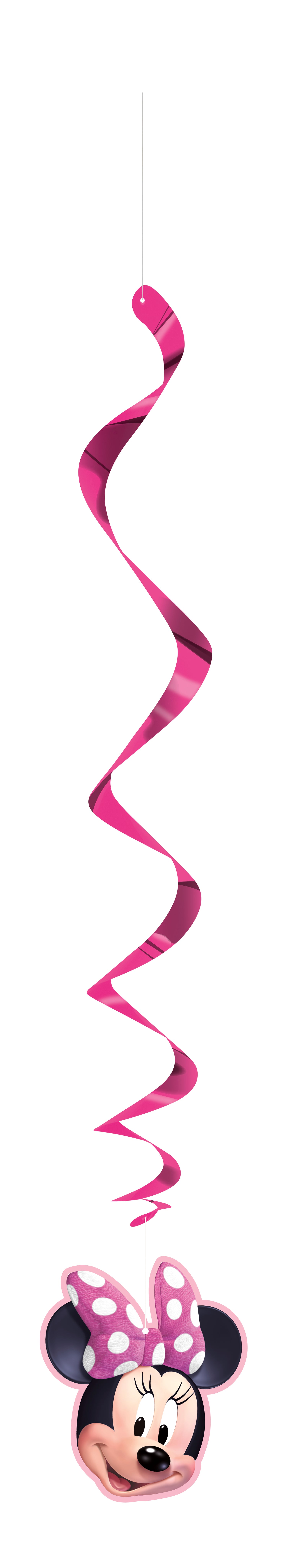 Disney Iconic Minnie Mouse Hanging Swirl Decorations, 26", 3ct - Image 3