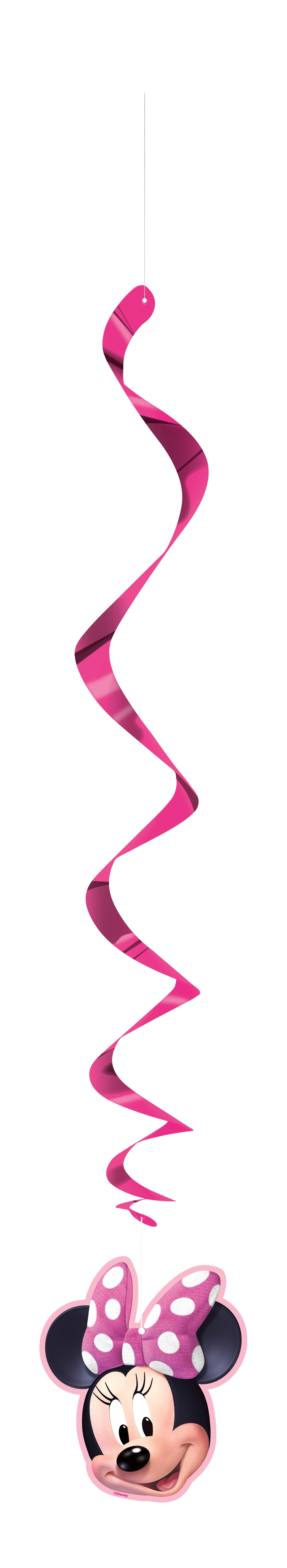 Disney Iconic Minnie Mouse Hanging Swirl Decorations, 26", 3ct - Image 2