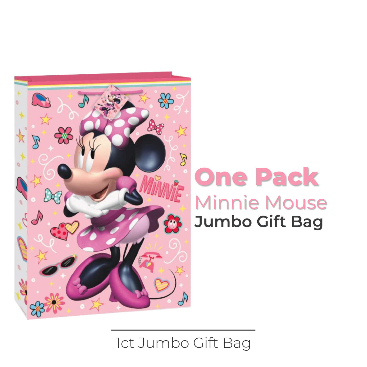Disney Iconic Minnie Mouse Jumbo Gift Bag