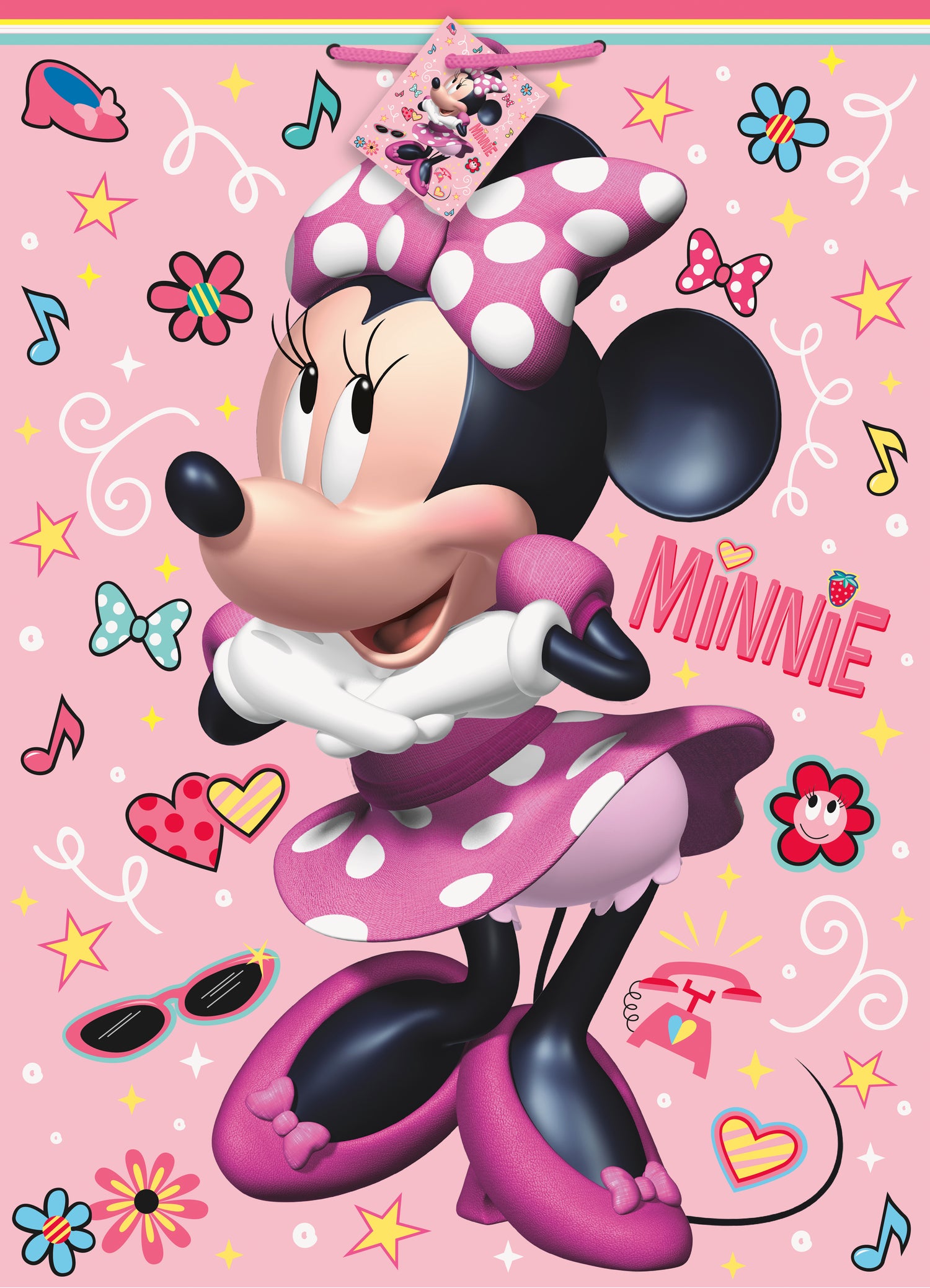 Disney Iconic Minnie Mouse Jumbo Gift Bag - Image 2