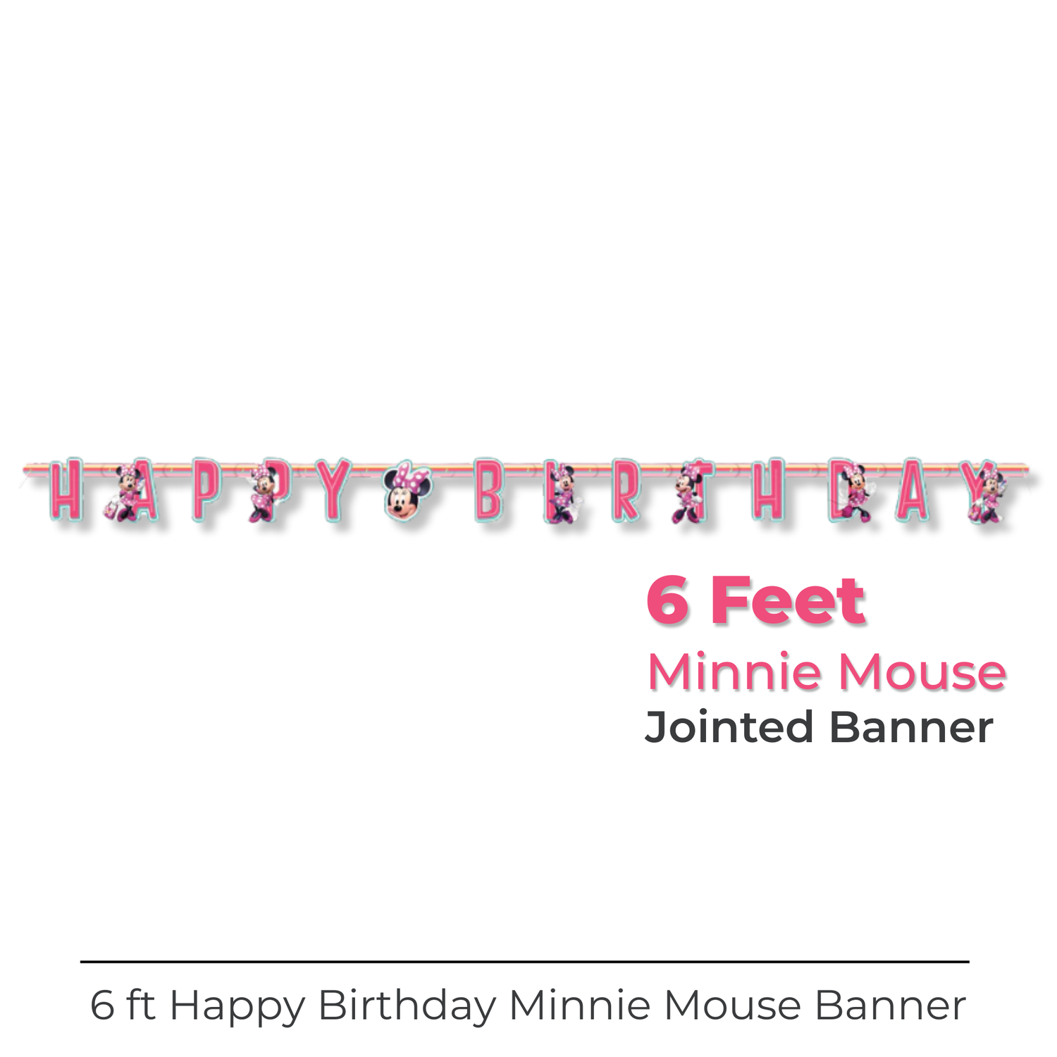 Disney Iconic Minnie Mouse Large Jointed Banner