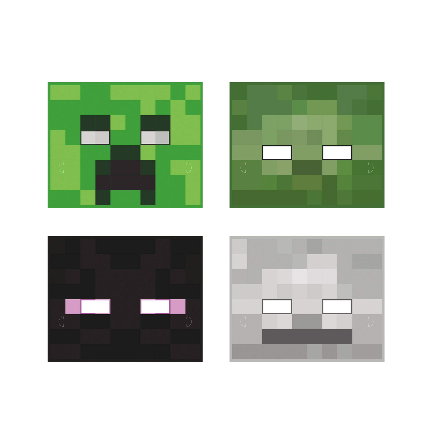 Minecraft Paper Masks, 8ct