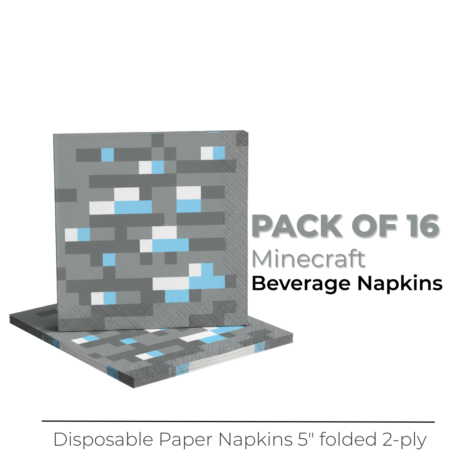 Minecraft Beverage Napkins, 16ct
