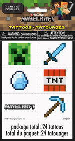 Minecraft Tattoos, 24ct