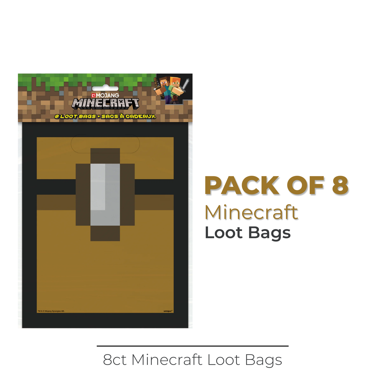 Minecraft Loot Bags, 8ct