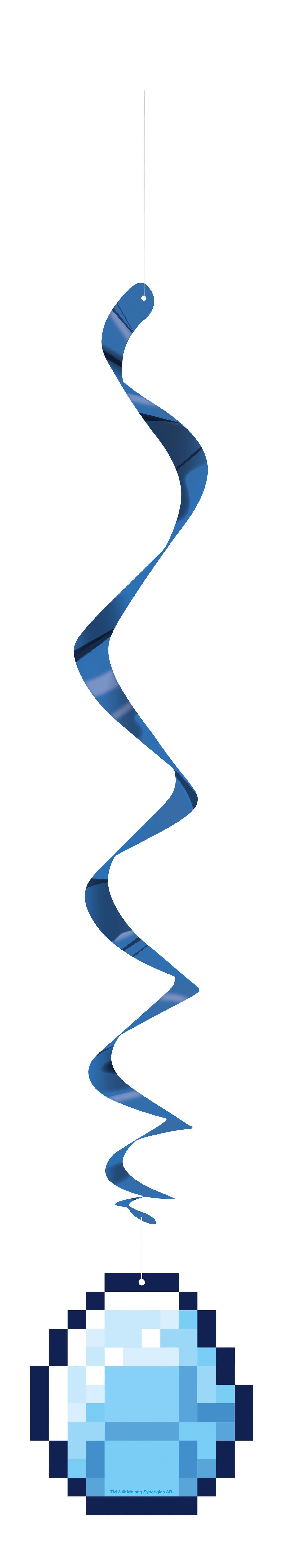 Minecraft Hanging Swirl Decorations, 26", 3ct - Image 3