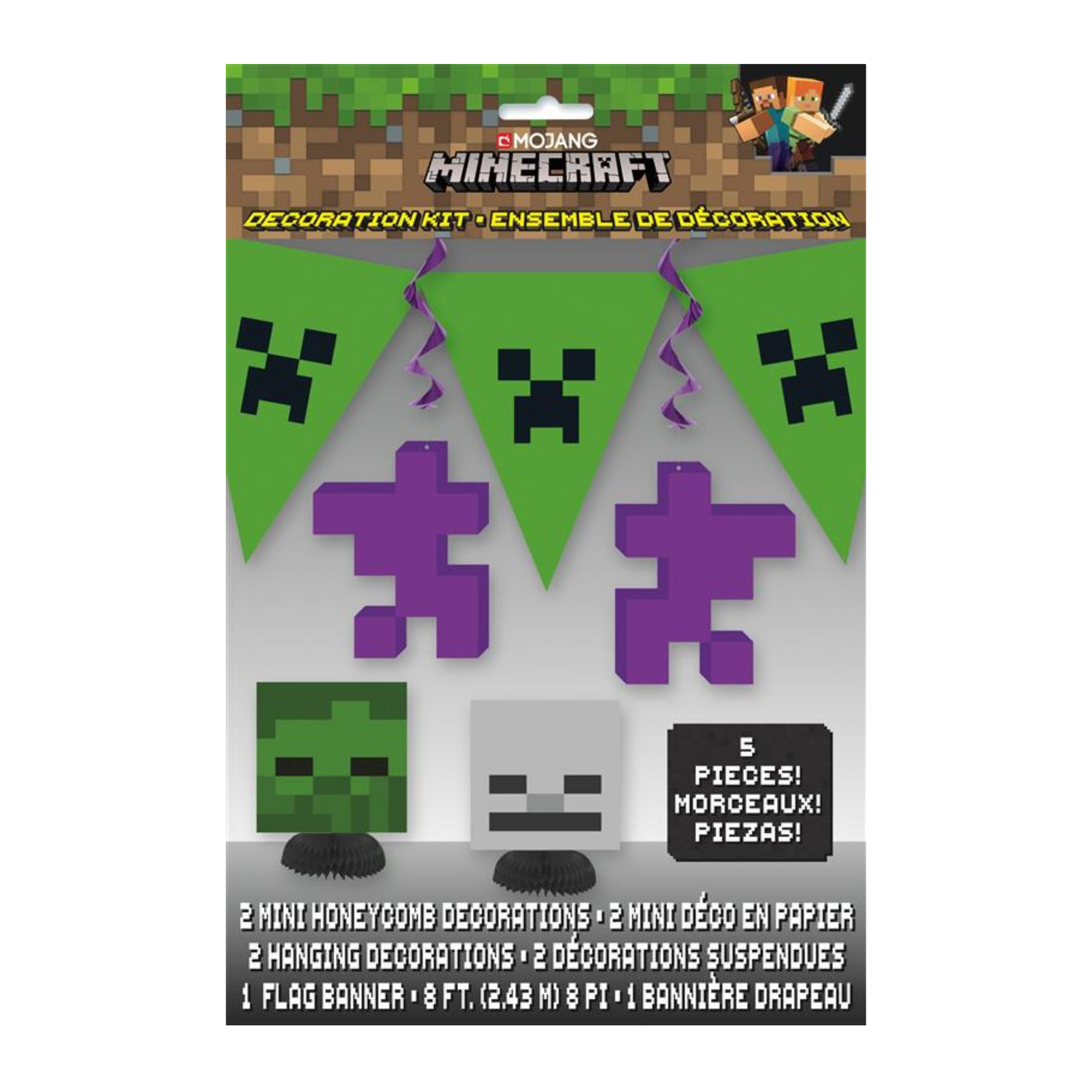 Minecraft Decorating Kit, 5pc