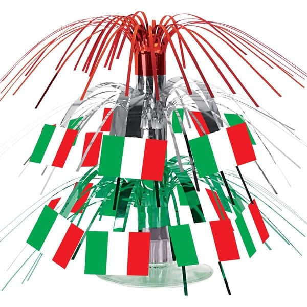 Italian Flag 7 1/2" Cascade Centerpiece