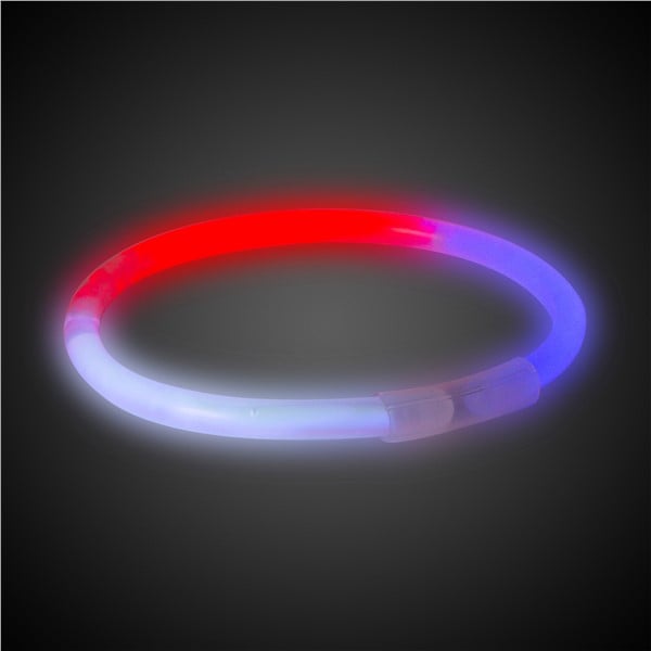 Red, White, and Blue 8" Glow Bracelets